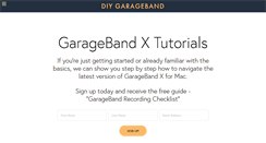 Desktop Screenshot of diygarageband.com