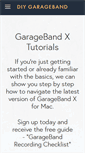 Mobile Screenshot of diygarageband.com